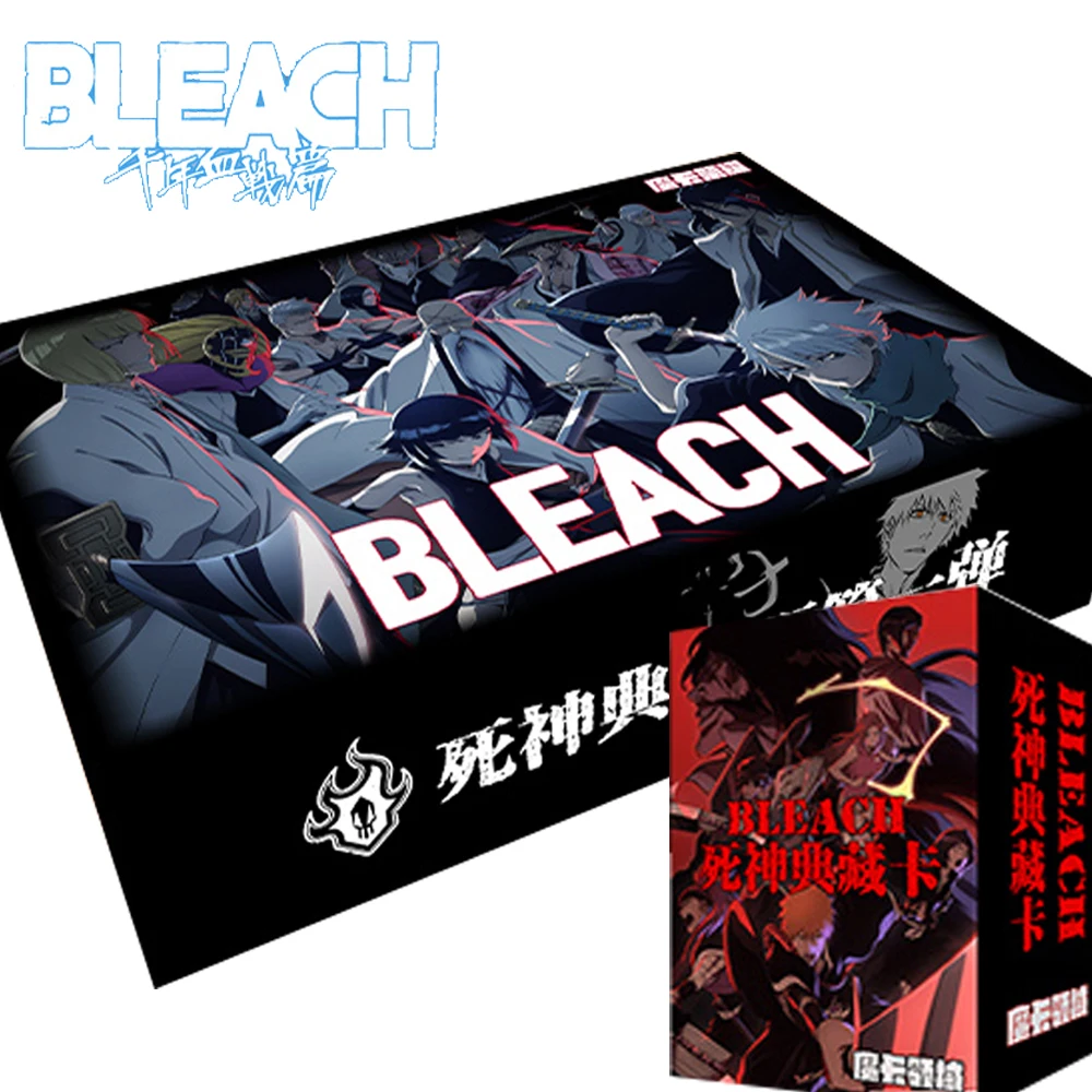 Bleach Cards Millennium Blood Battle Chapter Collection for Kids Anime Goddess Summer Cool Swimsuit Thick Flash Cards Toys Gifts