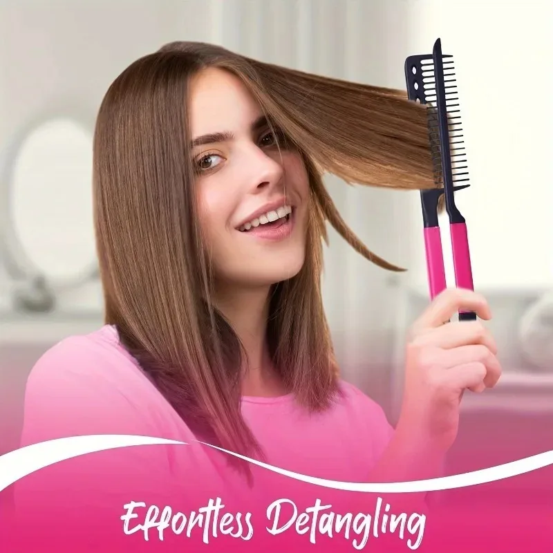WANMEI 1/2pcs Shaped Straight Hair Comb Plastic Detangle Hair Styling Comb Folding DIY Hair Straightener Salon hair styling tool