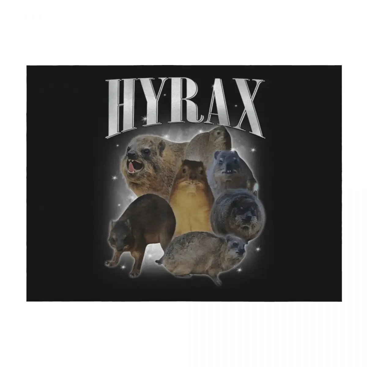 

Funny Hyrax Oddly Specific Meme Animal For Family Tee Throw Blanket Quilt Softest Plaid on the sofa warm winter Blankets
