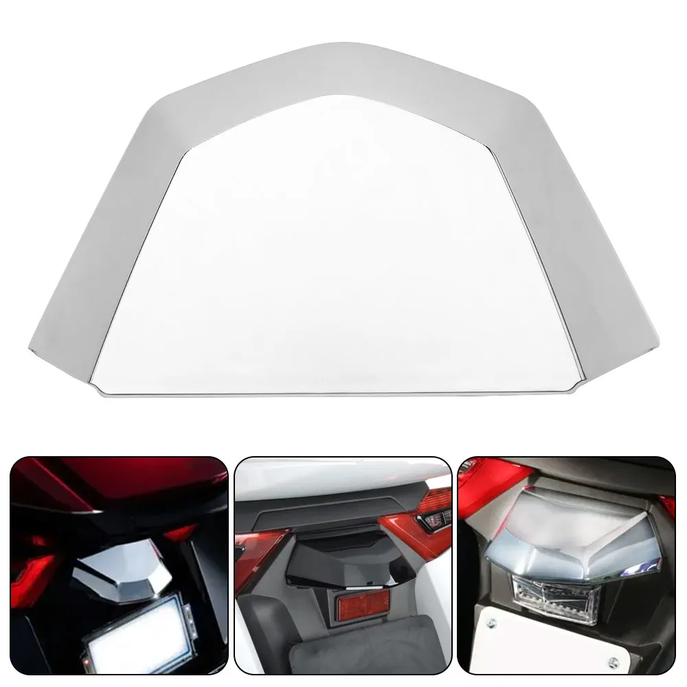 

1Pc Rear License Light Lid Fits For Honda Gold Wing Dct Tour Tour Airbag Dct Tour Dct 2018-2025 High Quality Abs Plastic Chrome