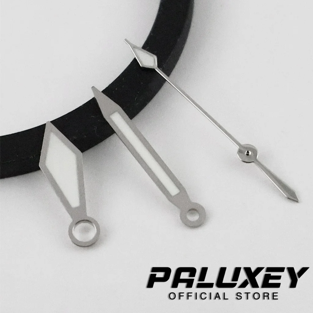 NH35 Silver High Quality Watches Needles For NH34 NH35/NH36/4R/7S Watches Pointers Watch Hands C3 Green Luminous