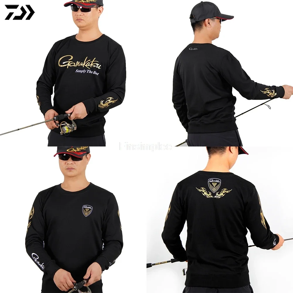 Gamakatsu Fishing Clothes Long Sleeve Hiking Jacket Autumn Outdoor Sports Light Breathable Leisure Fishing Sweatshirt