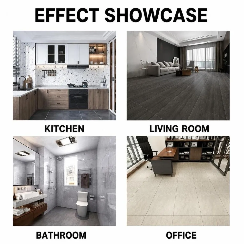 Refurbishment Self Adhesive Floor Tile PVC Marble Texture Floor Wall Sticker 30X30CM Water Proof Vinyl Floor Tile Kitchen Use