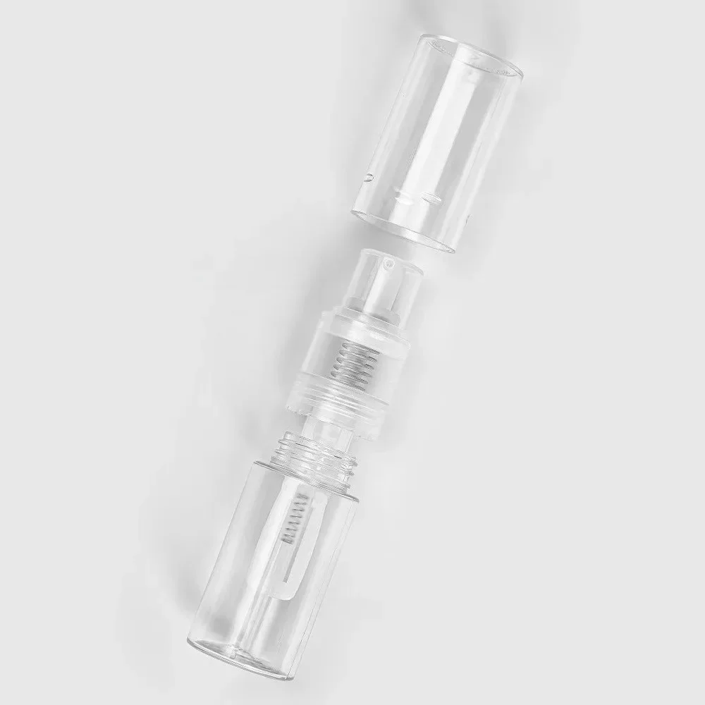 Картина 6: Парикмахерская, распылитель для порошка, прозрачные пустые пластиковые бутылки, насос-распылитель, распылитель для носа, многоразовые инструменты для укладки, аксессуары