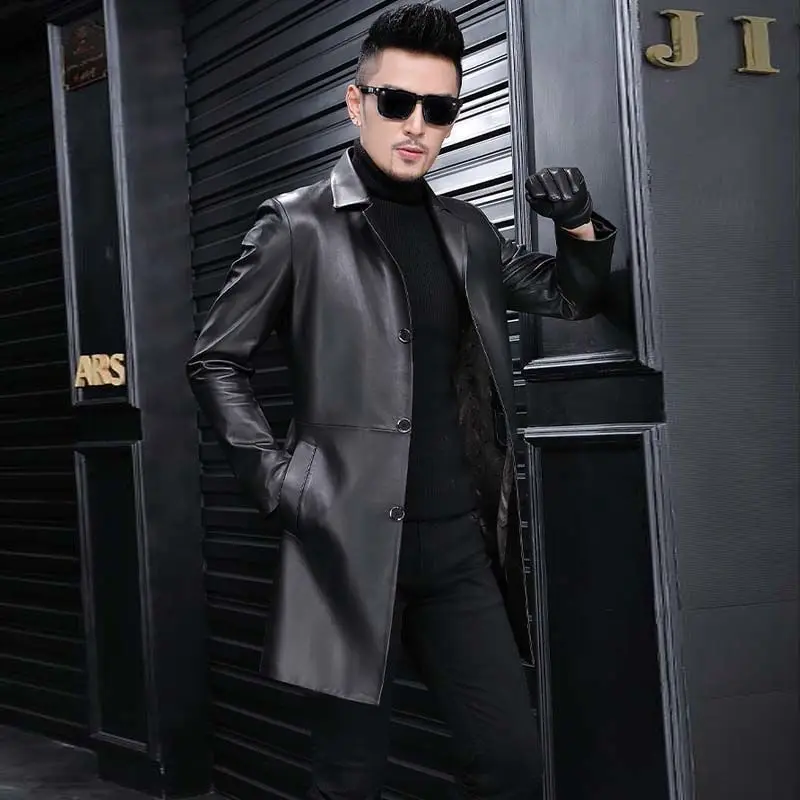 

Autumn Men High Quality Faux Leather Jackets Stylish Solid Color Slim PU Leather Jacket Casual Motorcycle Clothing Coats L98