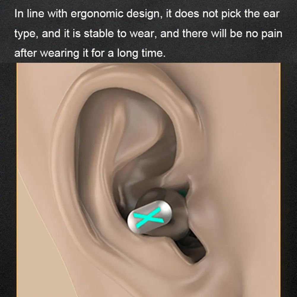 سماعات أذن للألعاب مقاومة للعرق ، سماعة أذن لاسلكية ، صوت ستيريو HiFi ، بلوتوث ، سماعات رأس مقاومة للماء ، موسيقى ، مكالمة