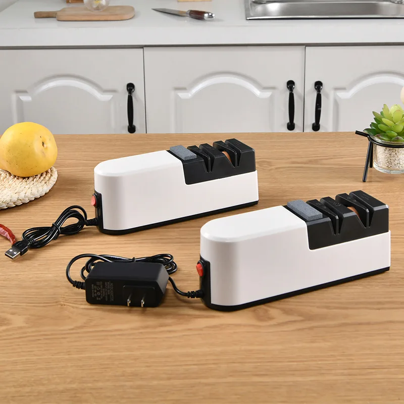 Electric Sharpener Automatic Fast Grinder Multifunctional Electric Cut Sharpener Scissors Household Kitchen Sharpener Tool