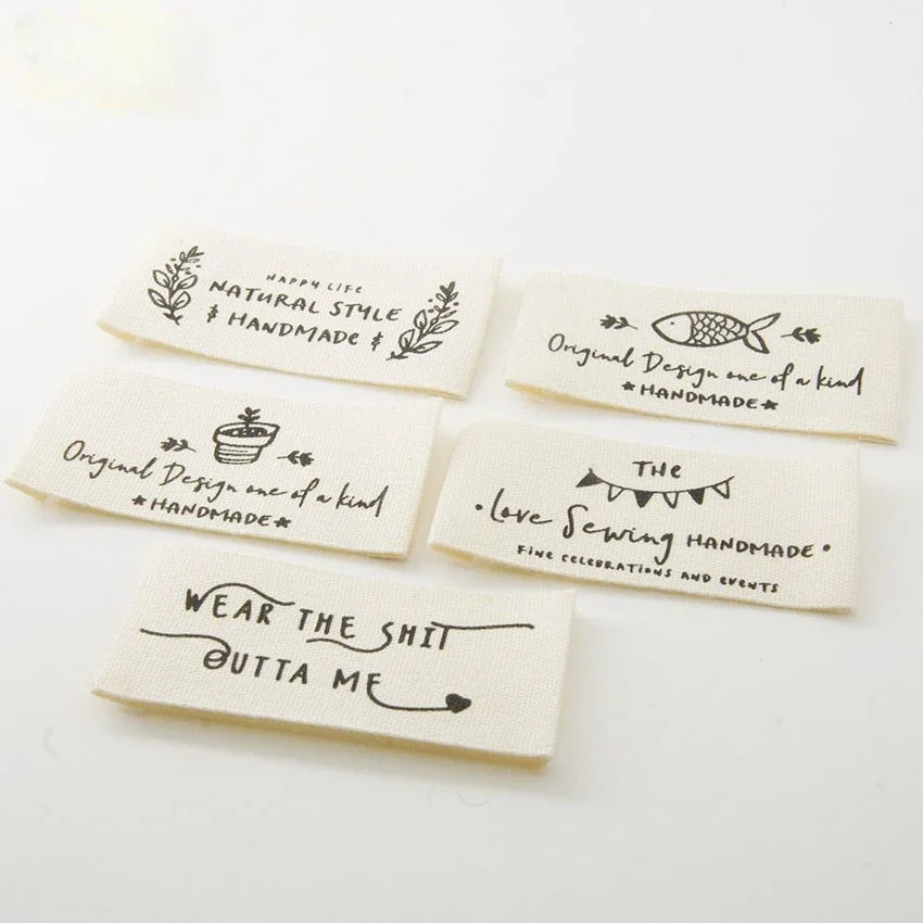 

Spot cotton cloth label, clothing collar label, fabric label, accessories, hand-sewn, DIY accessories