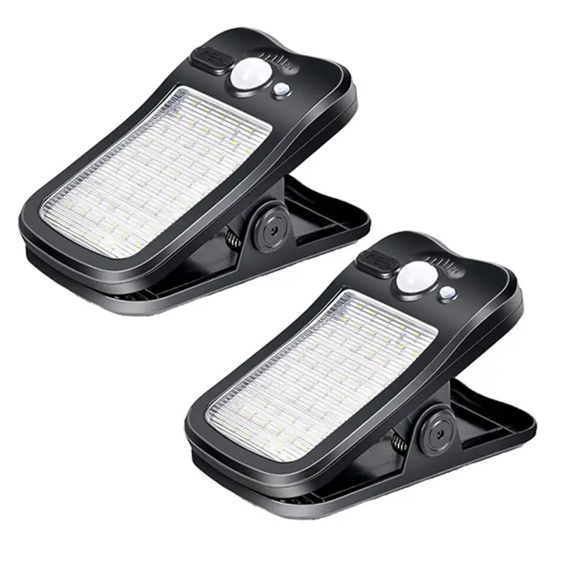 

Солнечные светильники A20F-Clip On для забора, 3 режима работы, с датчиком движения, водонепроницаемые, для забора, террасы, кемпинга, зарядка через USB, 2 шт.