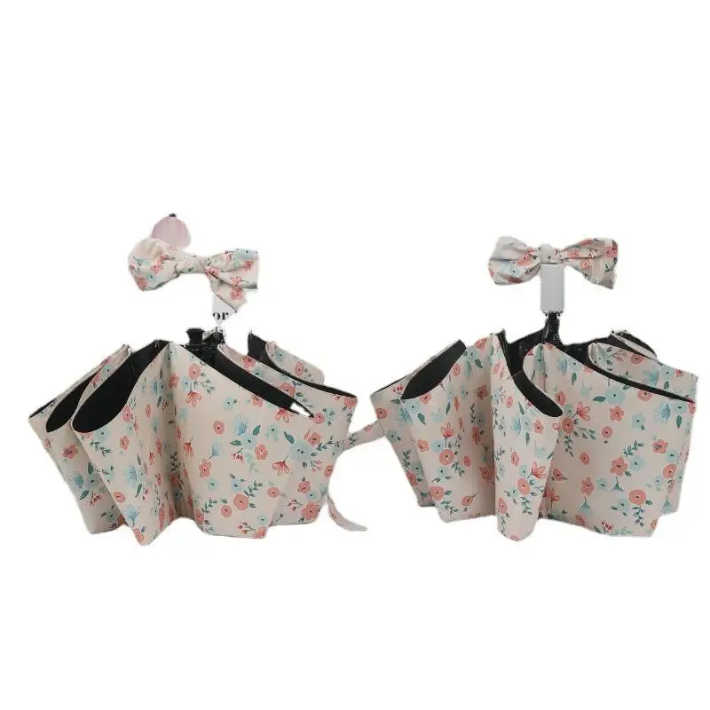 UVカット傘 ブラック グルー サニー レイン 両用傘 小型 フレッシュ イエロー フラワー サンシェード 家庭用 日常傘