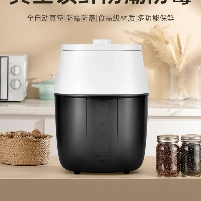 Vacuum rice bucket large capacity household insect-proof and moisture-proof sealed rice tank flour coffee beans