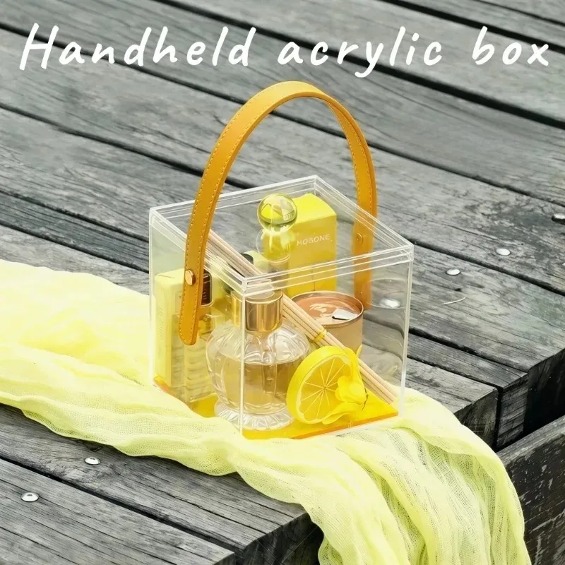 

Internet Celebrity Acrylic Handbag New Year Gift Engagement Wedding Present Souvenir Gift Box Hand-held Chocolate Packaging Box