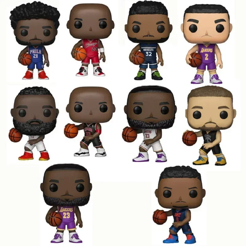 FUNKO POP Basketball Star MICHAEL JORDAN# 54# LeBRON JAMES# Action Figures Collection Model Toys for Children Birthday Gift