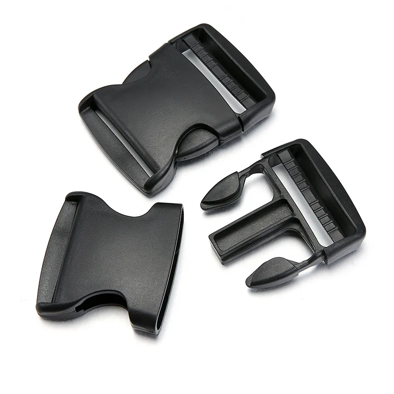 15/20/25/32/38/50mm Inside Wide Plastic Buckle Clip For Bag Accessories Black Side Release Buckles Backpack Strap Belt Fastener