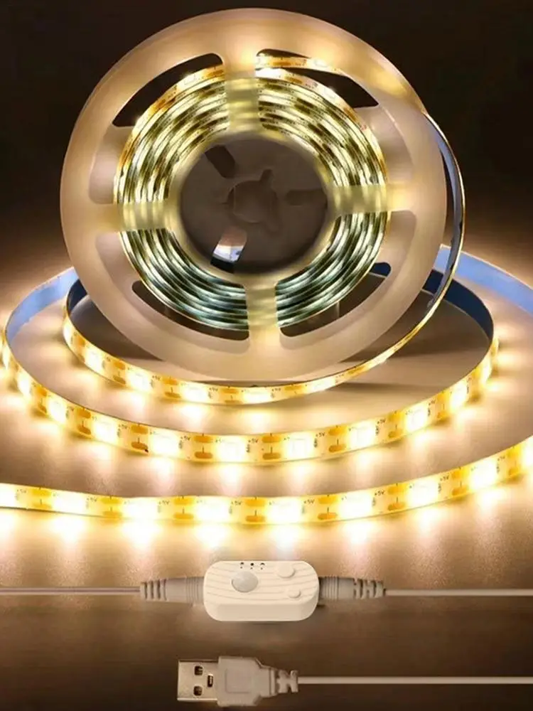 Motion Sensor LED Light Strip 3FT 5V Auto Sensing Lamp Motion Activated LED Closet Strip Light for Staircase Closet Cabinet