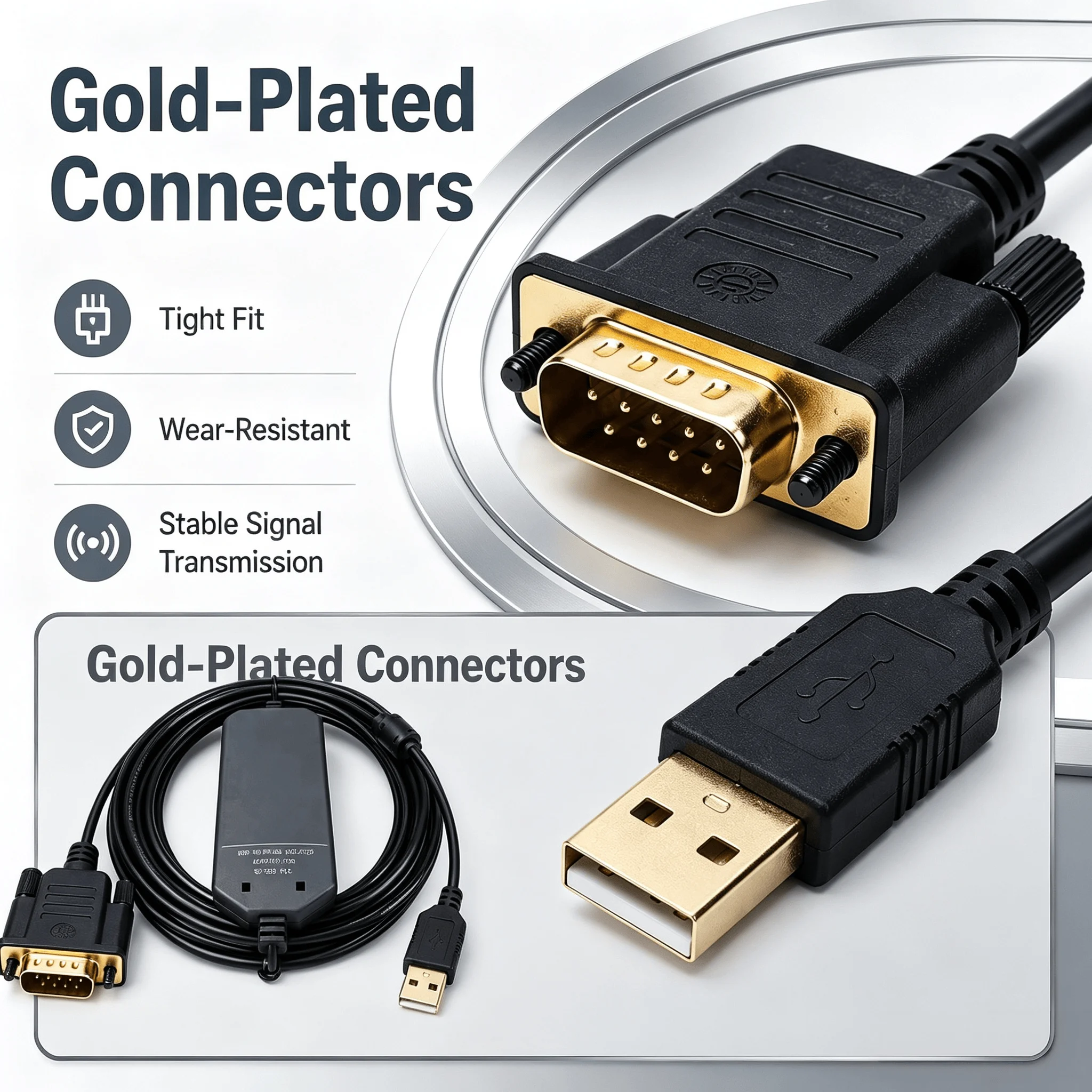 Programming Wire 6ES7901-3DB30-0XA0, USB-RS485 5M Multi-Master Isolated for S7-200 SMART CPU222 224 224XP 226 PLC Debug