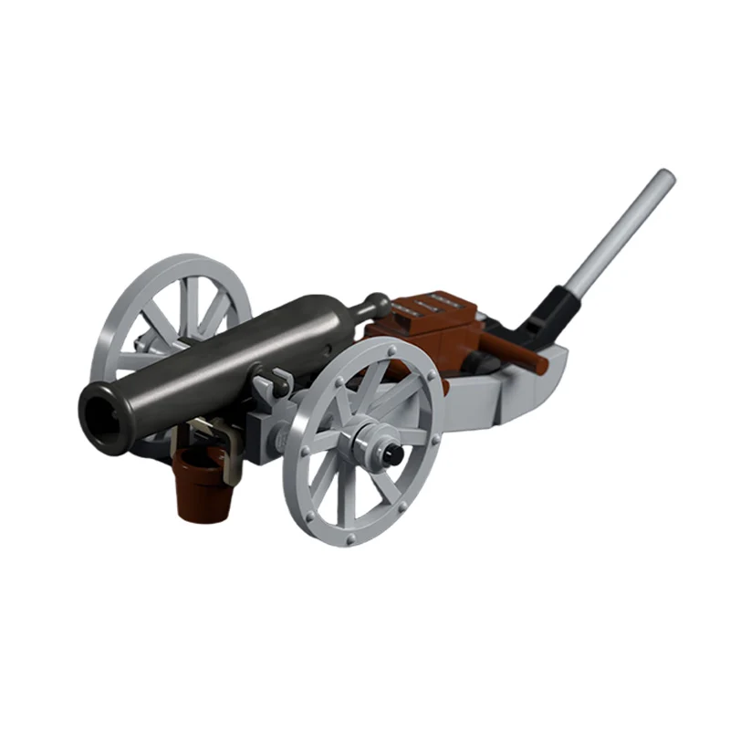 Military Heavy Siege Gun Model MOC Building Bricks War Equipment Modular Technology Gifts Holiday Assemble Children Toys Suit