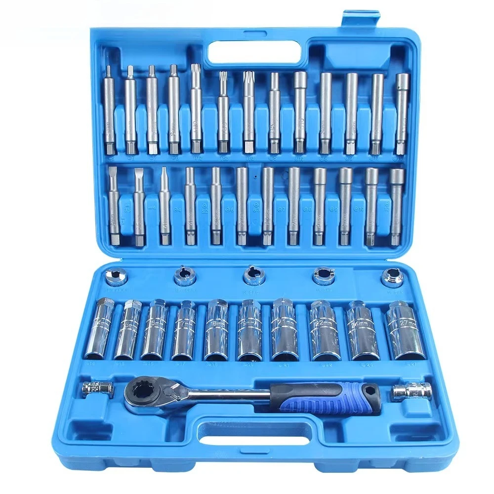 

UTMALL 43 Uds buje dirección suspensión amortiguador puntal tuerca herramienta extracción Kit enchufes juego enchufe