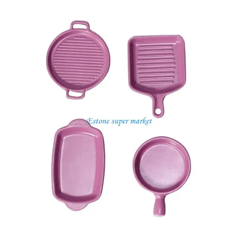 Poêle cuisine Miniature 090B 1/6 1/12, ustensiles cuisine, jouet interactif, fourniture d'activités pour enfants