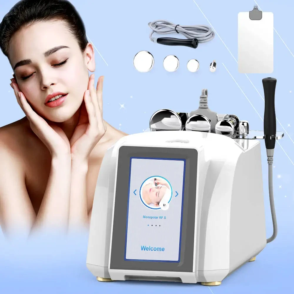 

House Use Monopolar RF Radio Frequency Facial Machine Skin Tightening Wrinkle Remover Face Lift 4 Tips Beauty Machine 2024