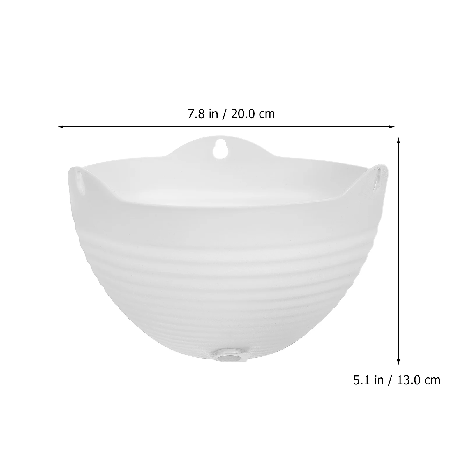 

4Pcs Hanging Plant Pots Plastic Hanging Baskets Large Capacity Drainage Vertical Design for Indoor Outdoor Succulents Vines