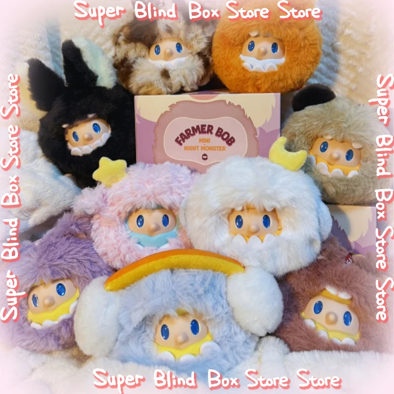 

Original New Farmer Bob Mini-Night Monster Vinyl Face Blind Box Pendant Cute Doll Collection Desktop Ornament Fashion Trend Gift