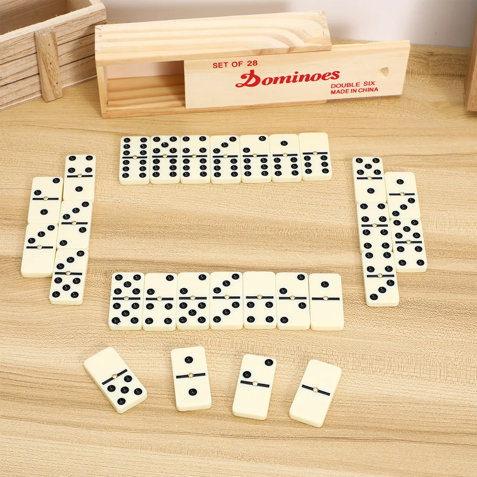

Domino Creations Board Games Dominoes Block Adults for Family Night