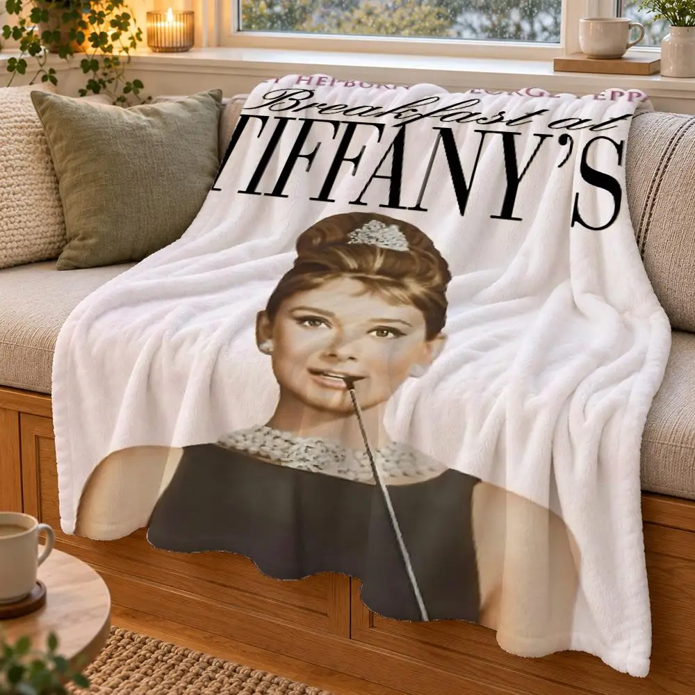 Breakfast At Tiffany's Throw Double Sided Flannel Throw Blanket Soft Warm Washable Home Decor