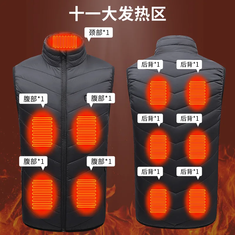 Herfst En Winter Intelligente Controle Automatische Verwarming Kleding Vest Over De Hele Verwarmingsruimte Kleding Verwarmen