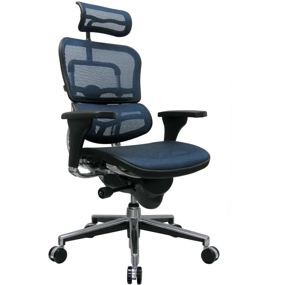 

Executive Office Chair with Adjustable Lumbar Support – Ergonomic Tilt Control, Seat Slider, Armrests and Headrest Adjustment