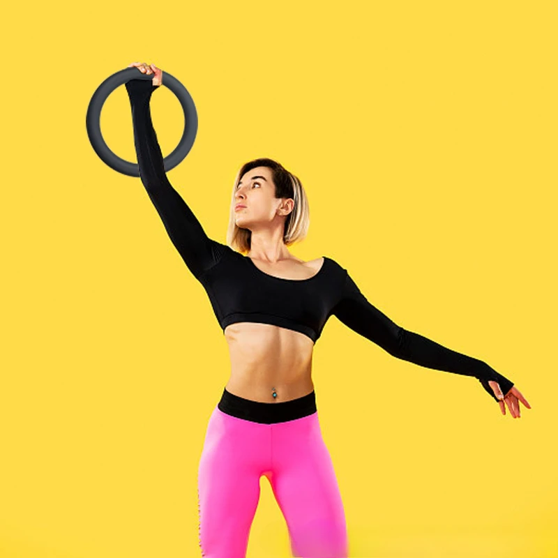 

New round glossy yoga sports fitness weight ring silicone multi-functional equipment 10 pounds accessories ring home