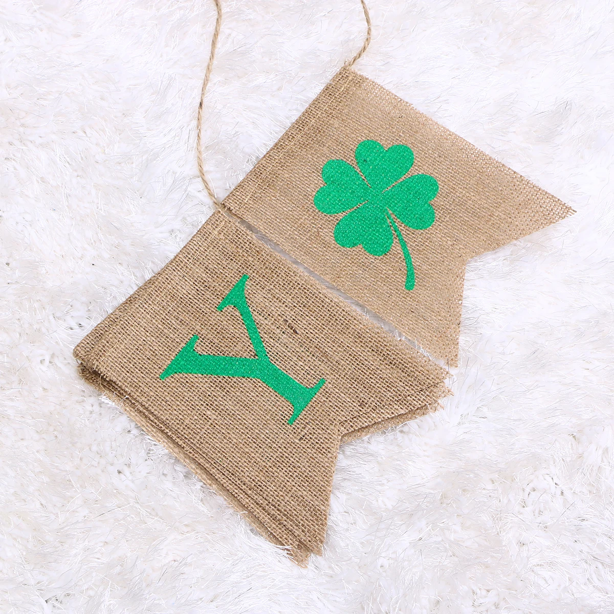 

St Patrick's Day Shamrock Garland Banners 2 8 Flags Decorations Lucky Theme Party Supplies Green Clover Wall Hanging