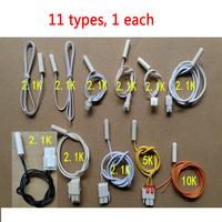 Refrigerator Temperature Sensor 2.1K 5K 10K Universal Refrigeration Temperature Probe Suitable for Hisense Haier