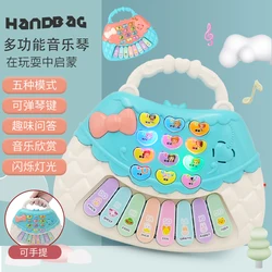 Children's Electronic Keyboard Music Toy Baby Early Education Enlightenment Cartoon New Handbag Music Keyboard