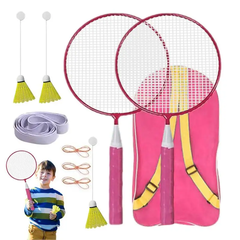 

Badminton Solo Trainer Badminton Trainer Rebound Ball With String For Self Practice Shuttlecocks Racquet Sports Set Single Play