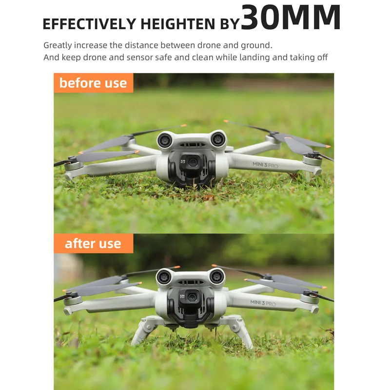 ارتفاع الهبوط والعتاد أضعاف الساقين gimbal عدسة أسفل الجسم الاستشعار جهاز الرؤية قوس الحماية ل dji mini 3 pro الطائرة بدون طيار