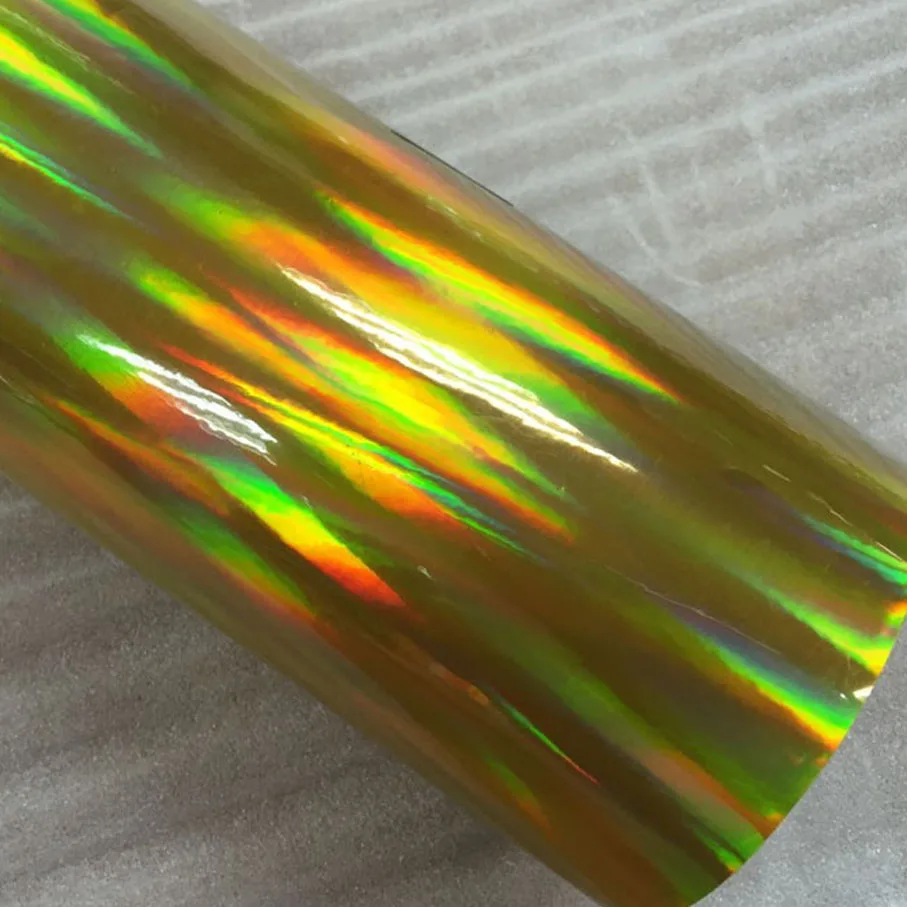 8 ألوان لامعة قوس قزح المجسم الكروم الفينيل الفضة أسود أحمر أرجواني الذهب الأخضر الوردي DIY بها بنفسك الهواء الإصدار لاصق فيلم