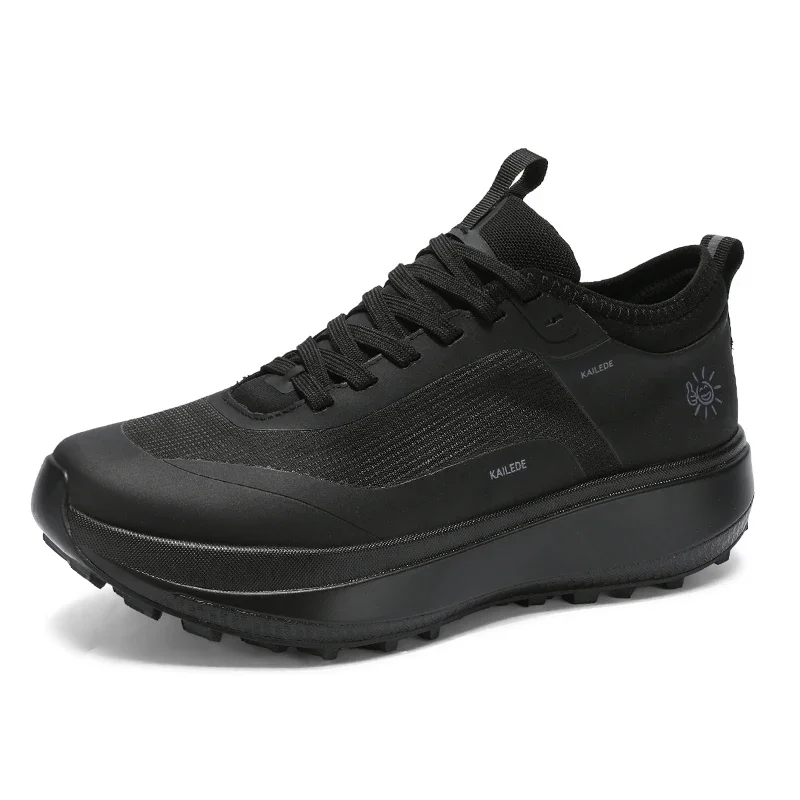 New Men Golf Shoes Outdoor Leather Fashion Soft Sneakers Flat Walking Black White Quality Golfer Footwear for Man Waterproof - Image 4