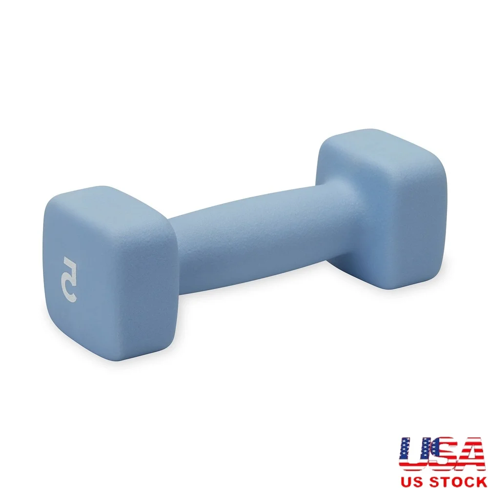 Neopren-Hantel, 5 Pfund, einzeln, langlebig, rutschfester Griff, ideales Krafttraining, Bizepslocken, Kniebeugen, Schaltungstraining, Heim-Fitnessstudio, Fitness
