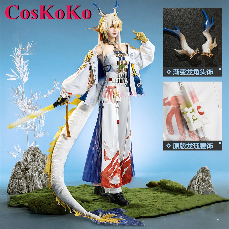 CosKoKo Shu Cosplay Game Arknights Costume Gorgeous Elegant Battle Uniforms Full Set Halloween Party Role Play Clothing S-XL New