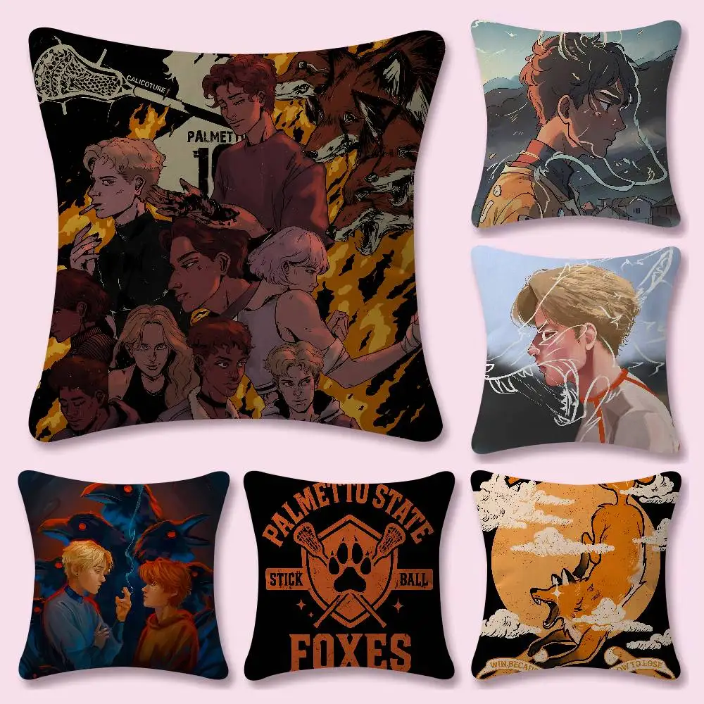 Manga T-The F-Foxhole Court Anime Pillow Case For Sofa Decor Car Office Room Printing Cushion Cover Decorations And Protector