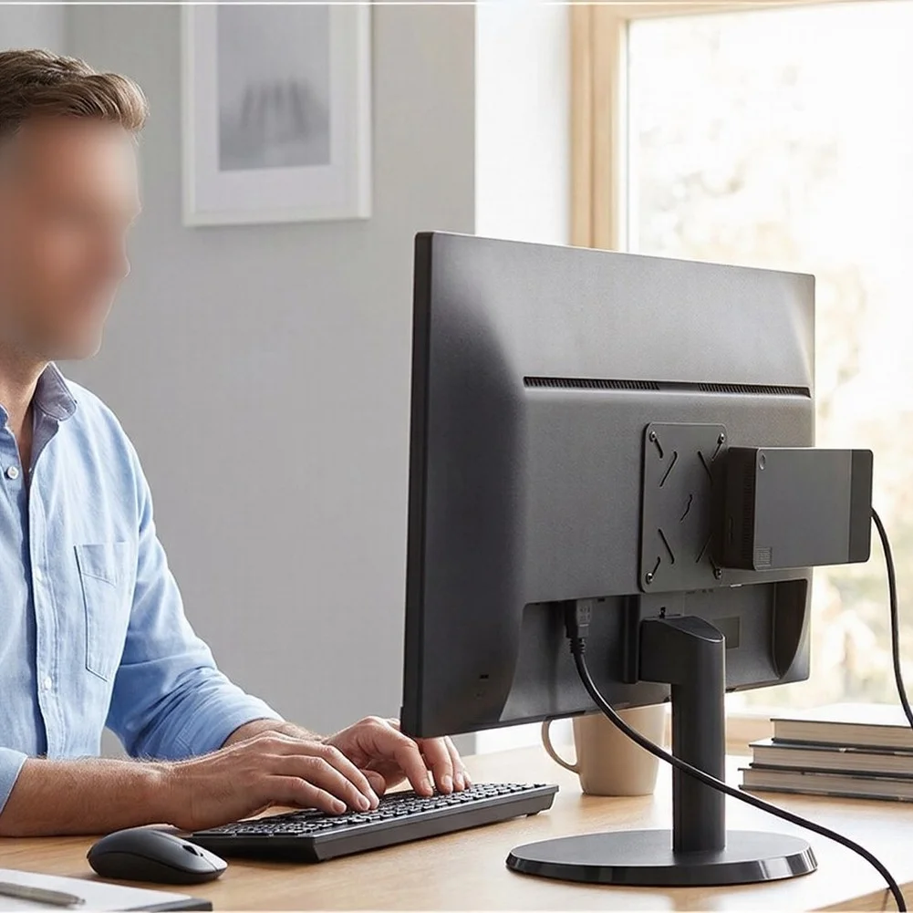Metal Mounting Bracket For VESA Mount Plate For Dell WD19 & WD22TB4 Under Desk Solution Mount Stylish Monitor Setup Metal Parts