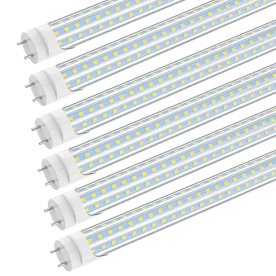 

4Feet T8 LED Tube Light - 40W 96W Equiv 5200LM Daylight, D-Shaped, Type A+B Mode Ballast Bypass or Plug and Play, Double-End Po