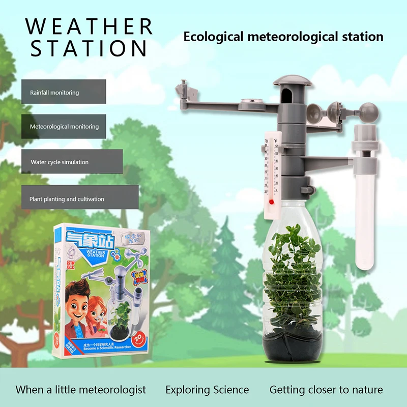 

Student Weather Station DIY Assembly Model Kid Science Biological Experiment Toy Educational Science And Education Toy Products