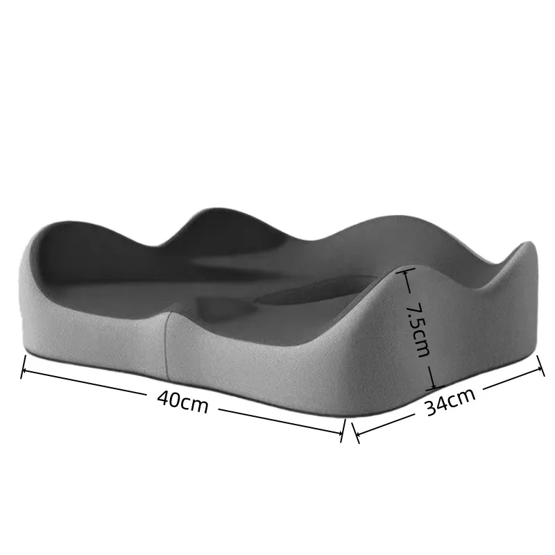 Sitzkissen aus Memory-Schaum, ergonomisches Druckpolster für Bürostuhl, Schreibtischstühle, Autositze, Kissen, Rollstühle, Heim- und Bürogebrauch – Detail 1