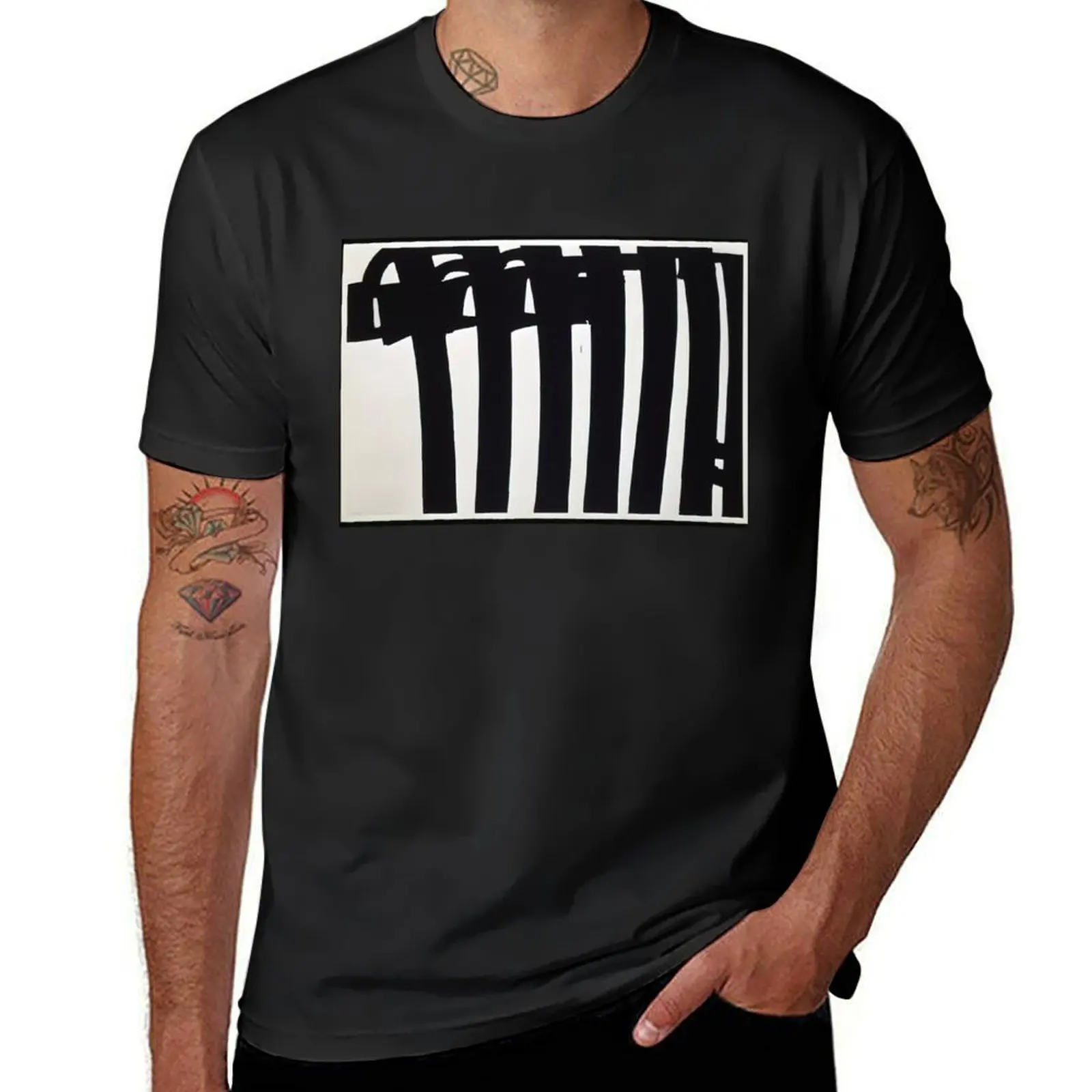 

Pierre Soulages - Peinture 202 x 327 cm, 17 janvier 1970 - 1970 T-Shirt plus sizes T-shirts man oversized t shirt men