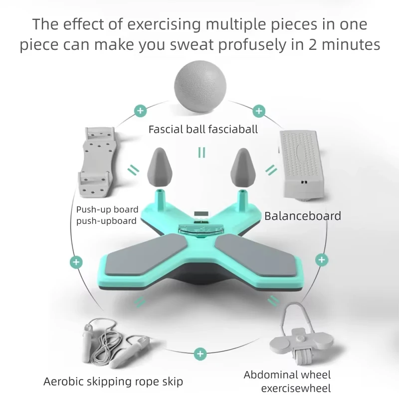 Pelatih Keseimbangan Dukungan Siku Papan Keseimbangan Baru dengan 360 °   Pelatihan Stabilitas Rotasi Mesin Keseimbangan EVA untuk Yoga Kebugaran Rumah