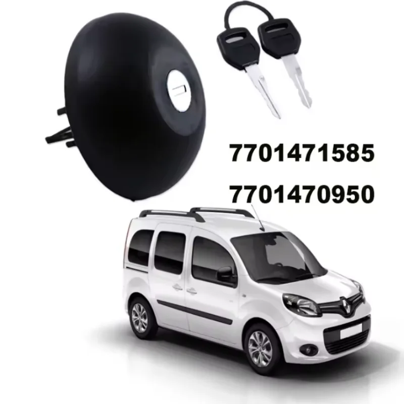 7701470950 7701471585 Car Engine Locking Fuel Petrol Diesel Tank Cap With 2 Keys For Renault Kangoo Trafic Inner Tank Covers