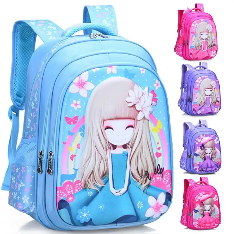 New Primary School Student School Bag Kindergarten Princess Backpack Kawaii Bookbags School Bag