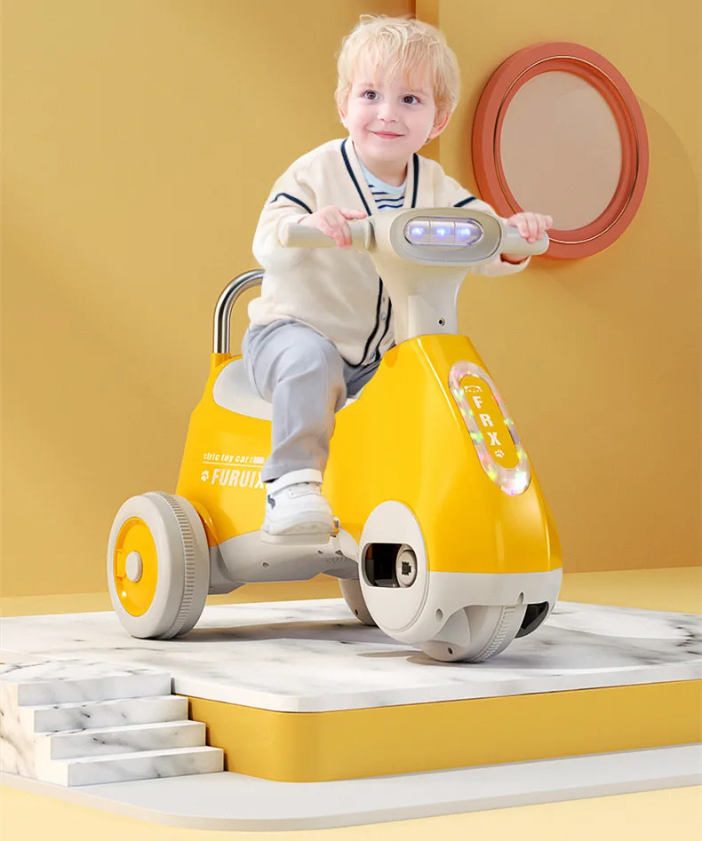 Alta qualidade multi-função led som motocicleta equilíbrio carro triciclo bicicleta bebê balanço carro brinquedo para meninas do bebê melhor presente